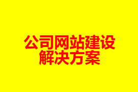 公司网站建设解决方案【广州网站设计知识】